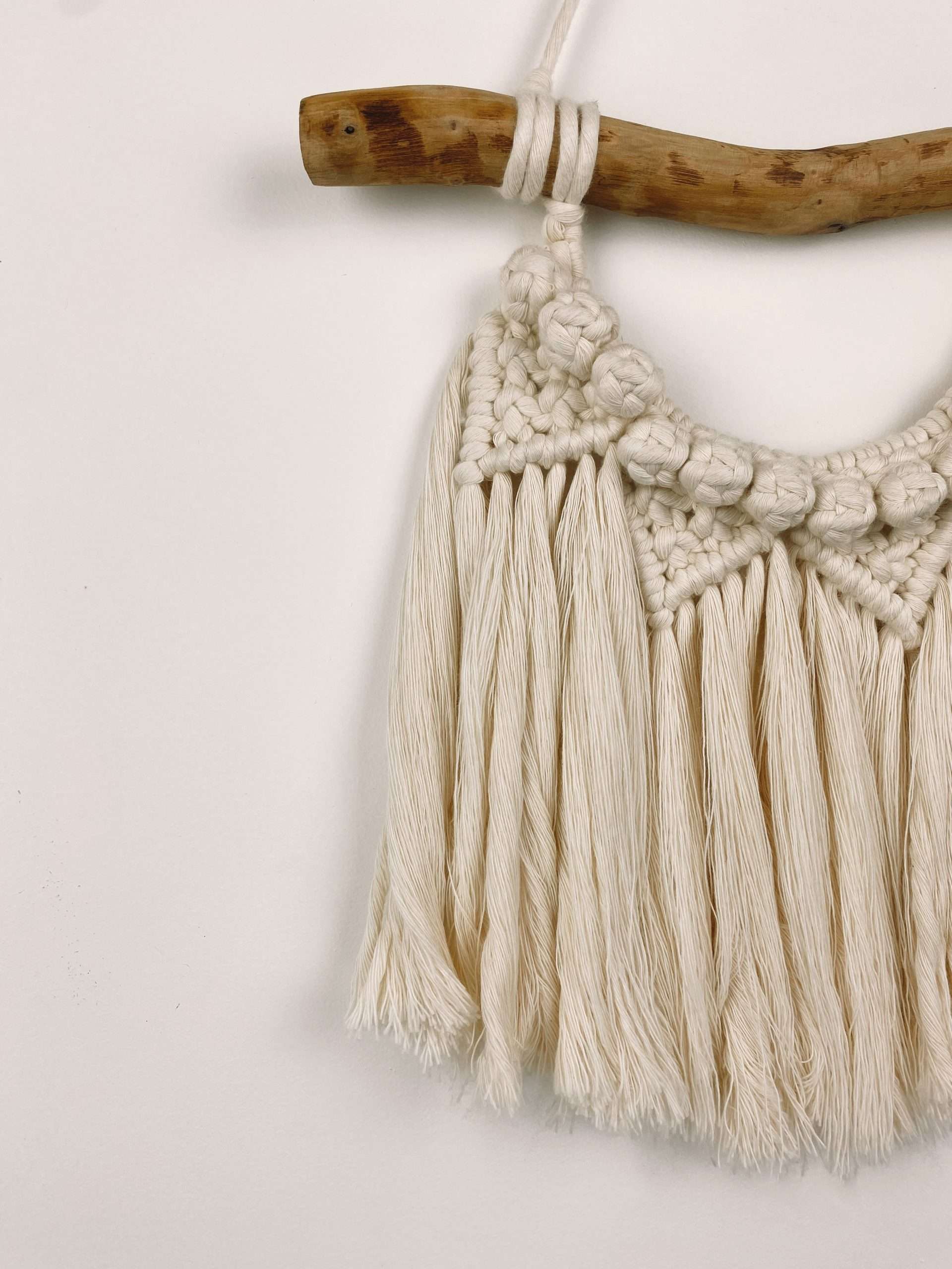 Peça macramé SUNset