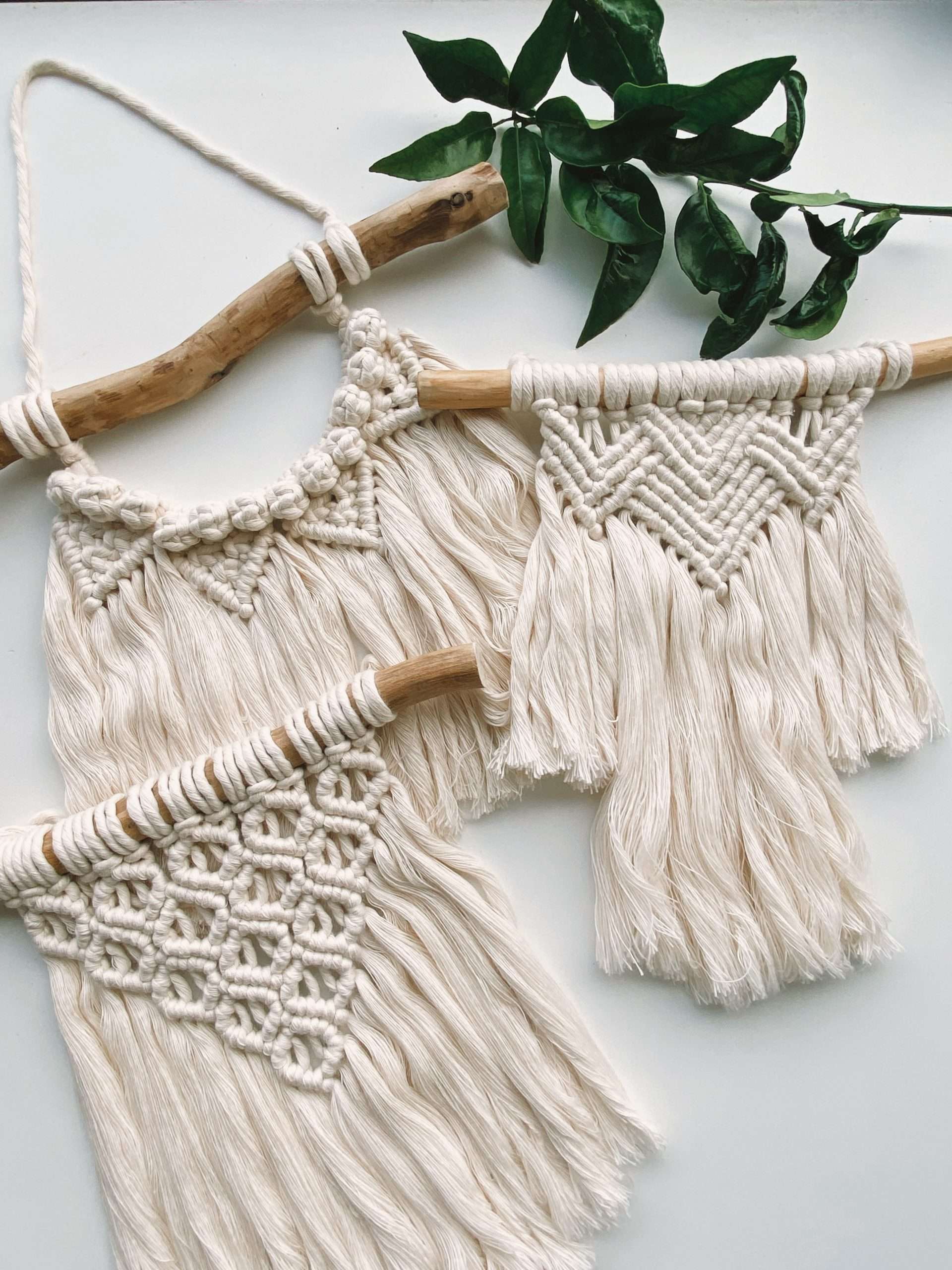 Coleção de Wall Hangers em macramé SUN